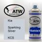 Preview: Kia, Sparkling Silver, KCS: 400ml Sprühdose, von ATW Autoteile West.